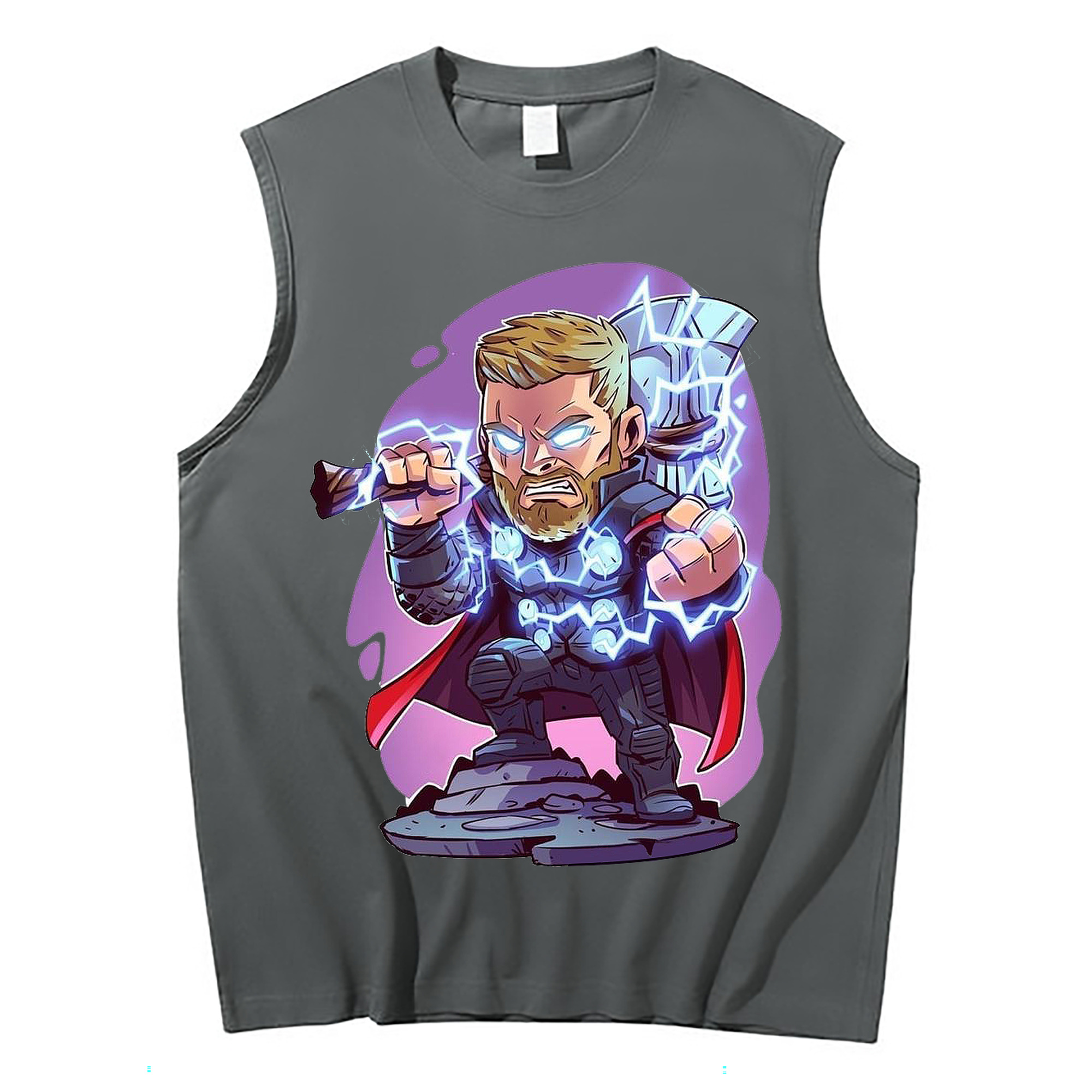 （画像用） アベンジャーズ The Avengers コットン100％タンクトップ（フロントプリント）